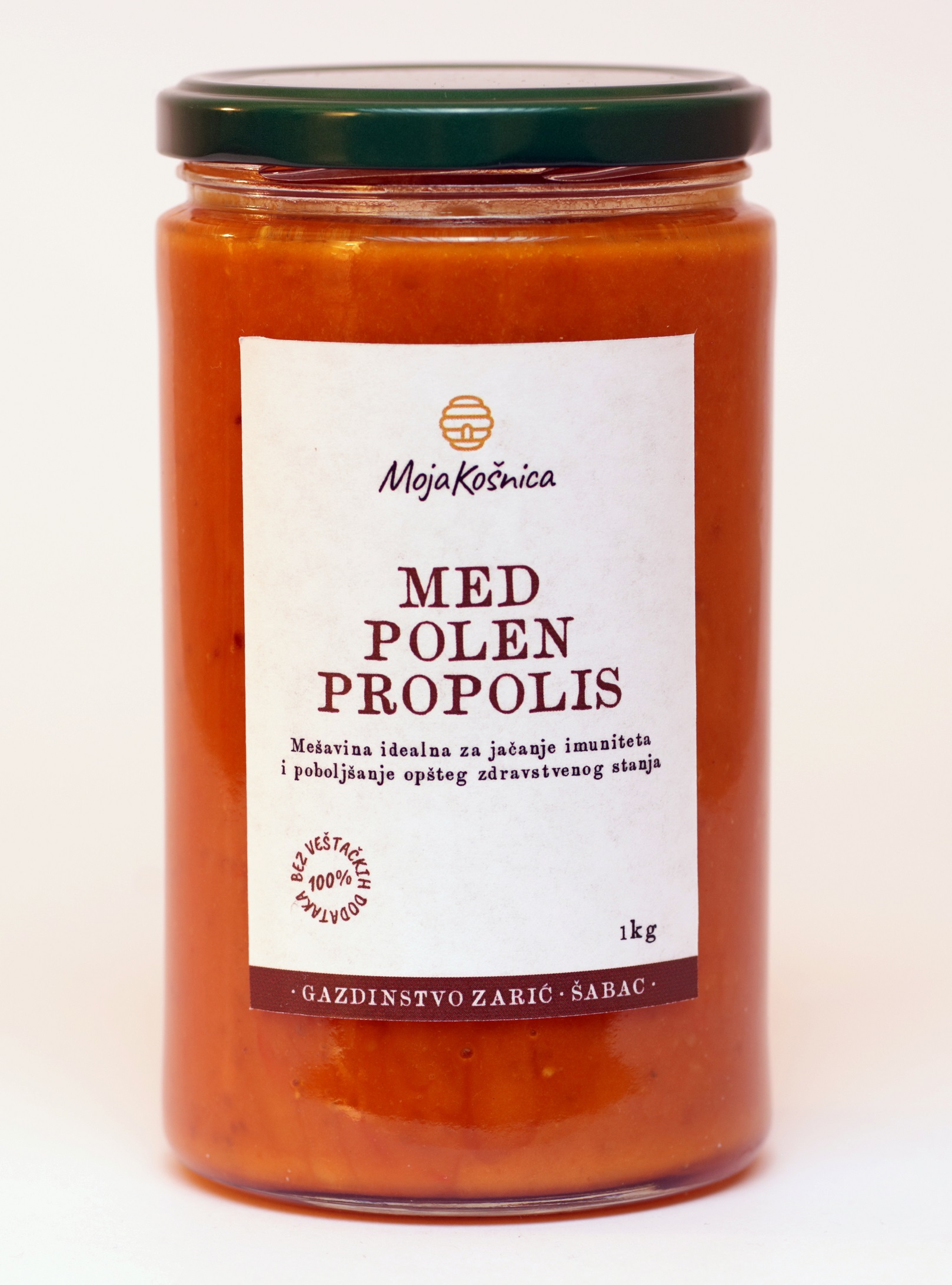 Med sa polenom i propolisom 1kg