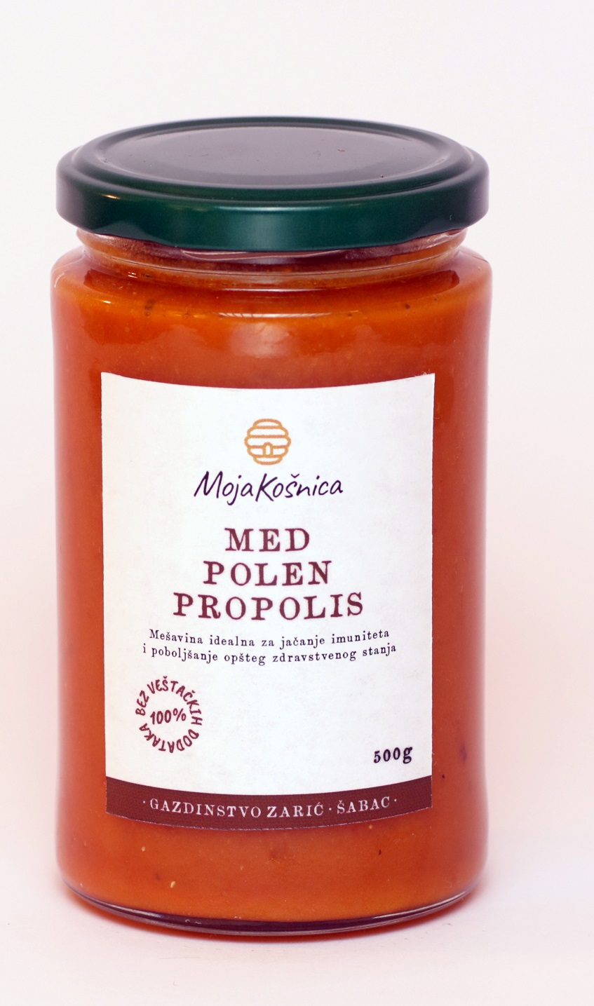 Med sa polenom i propolisom 0.5 kg