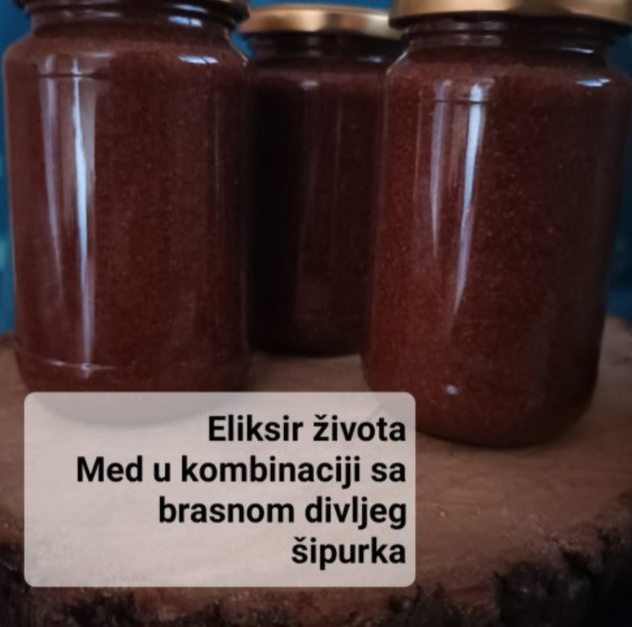 Med sa brasnom divljeg šipurka 400gr
