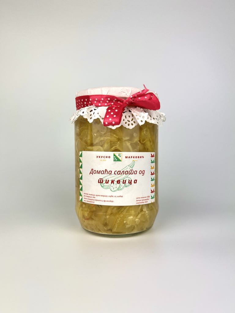 Domaća salata od tikvica (720ml)