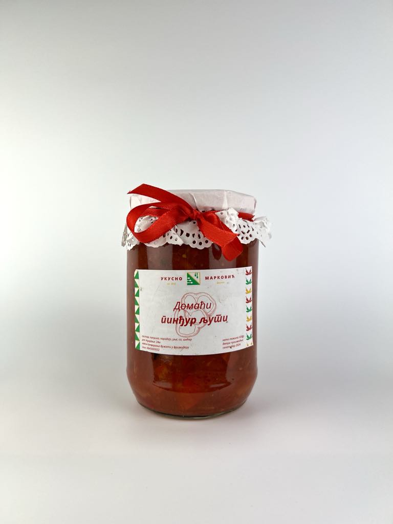 Domaći pindjur ljut (720ml)